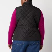 St. John's Bay Womens Quilted Vest Plus