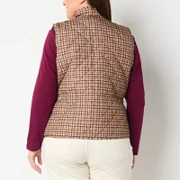 St. John's Bay Womens Quilted Vest Plus