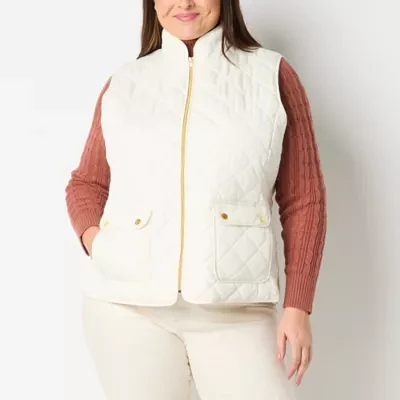 St. John's Bay Womens Quilted Vest Plus