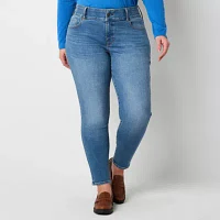 a.n.a - Plus Womens Mid Rise Skinny Fit Jean