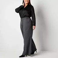 Worthington Plus Womens Wide Leg Pant