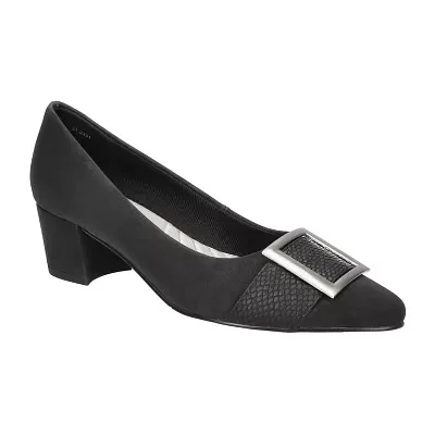 Easy Street Womens Cider Block Heel Pumps