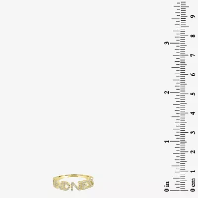 "Kindness" Womens 1/5 CT. Natural White Diamond 14K Gold Delicate Stackable Ring