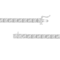 1/ CT.T.W. Natural Diamond Sterling SIlver Tennis Bracelet