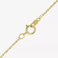 Lab-Created Ruby and Lab-Created White Sapphire 14K Gold Over Silver Pendant Necklace