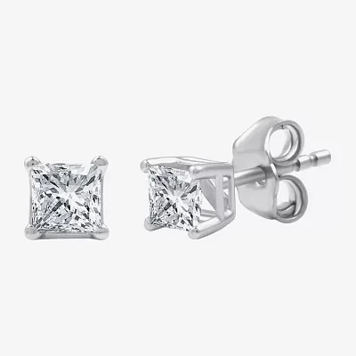 5/8 CT. T.W. Lab-Grown (G / Si1-Si2) Diamond Princess-cut Stud Earrings 10K or 14K Gold