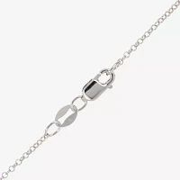 DiamonArt® Cubic Zirconia Sterling Silver Cluster Drop Necklace