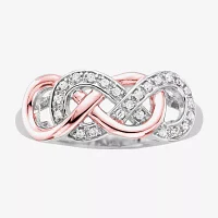 Infinity Promise 1/10 CT.T.W. Natural Diamond Two-Tone Ring