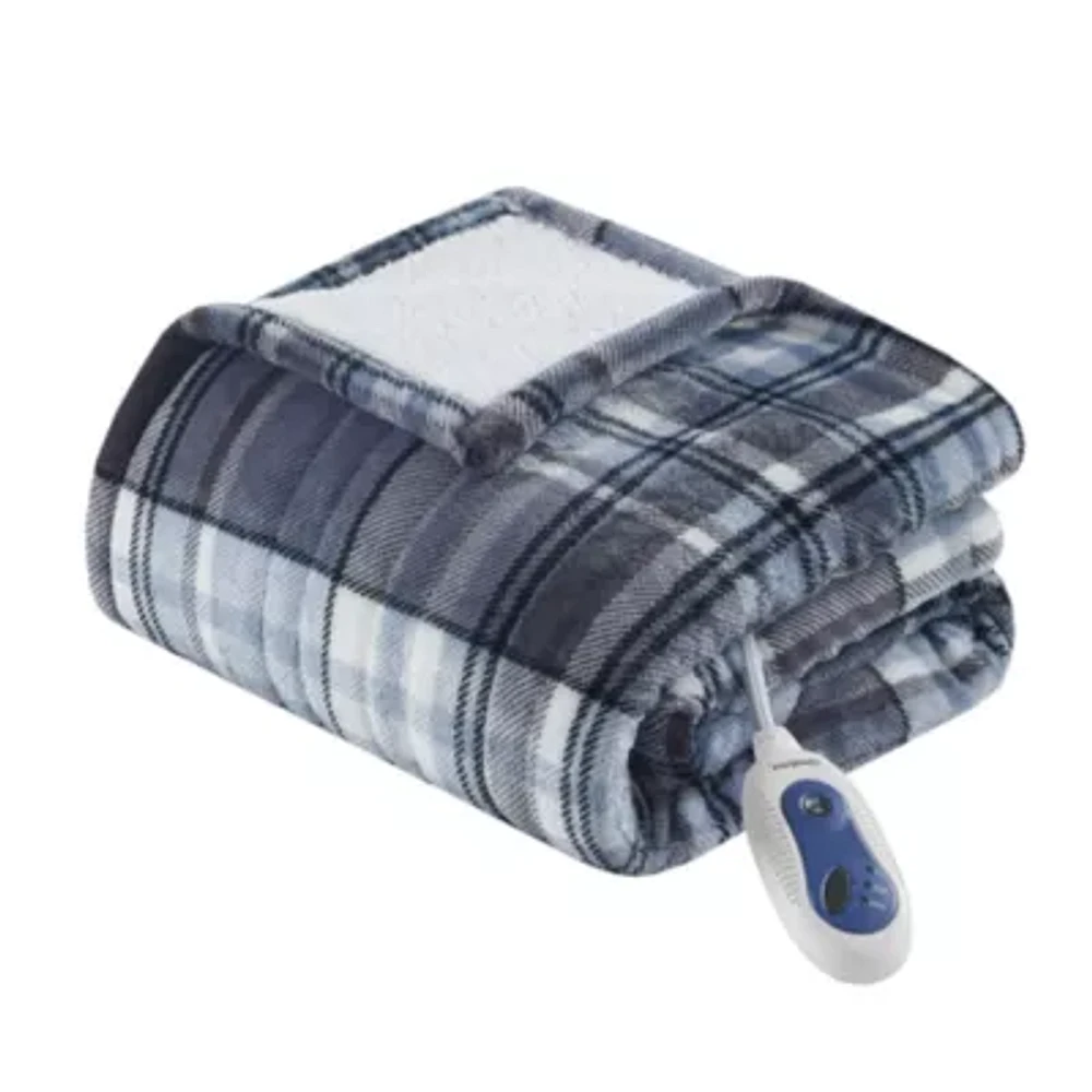 Beautyrest Sherpa Heated Electric Throw