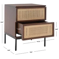 Zadie 2-Drawer Nightstand