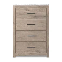 Signature Design by Ashley Senniberg 4-Drawer Chest in Light Brown