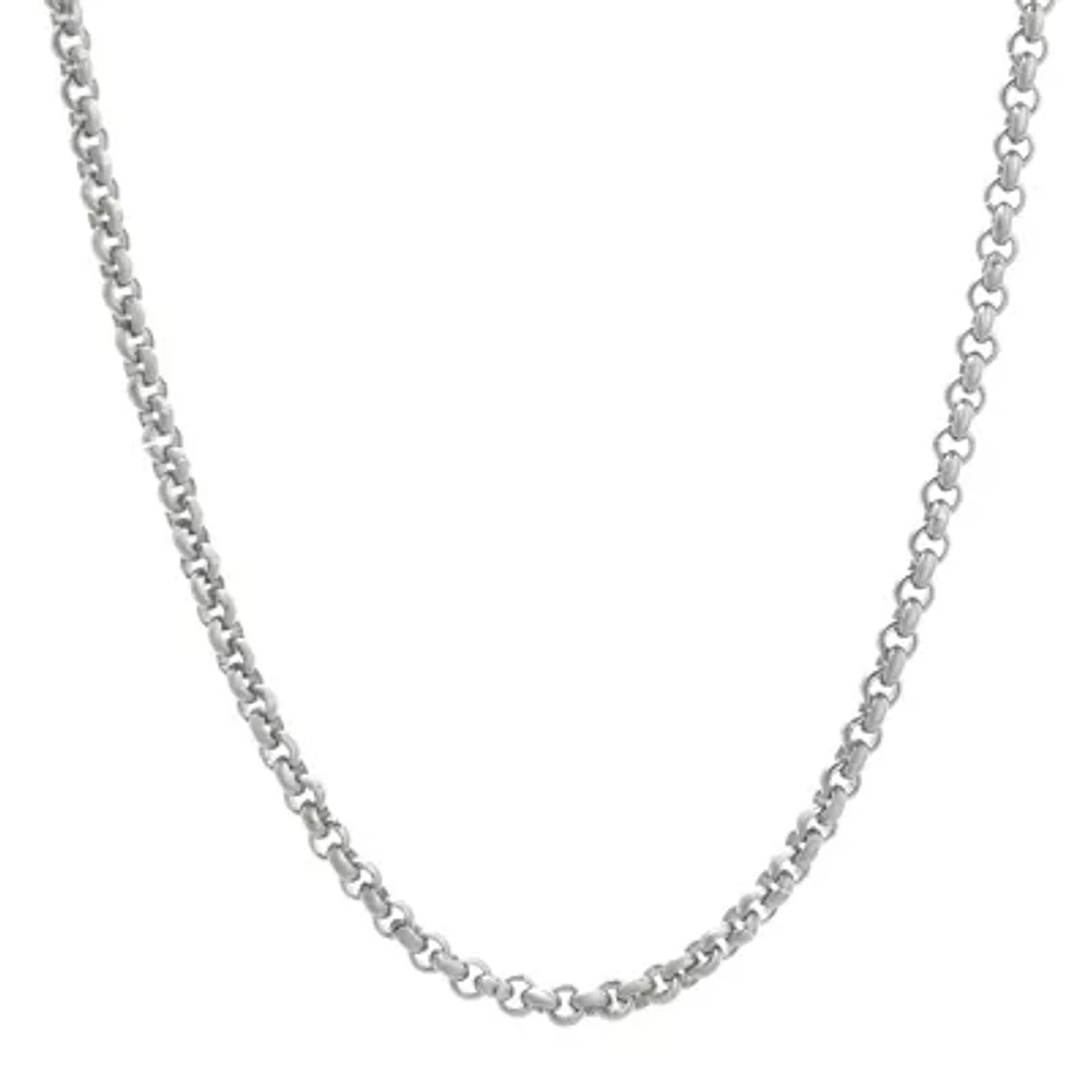 Mens Stainless Steel 18" 3mm Rolo Chain