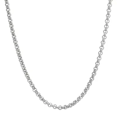 Mens Stainless Steel 18" 2mm Rolo Chain