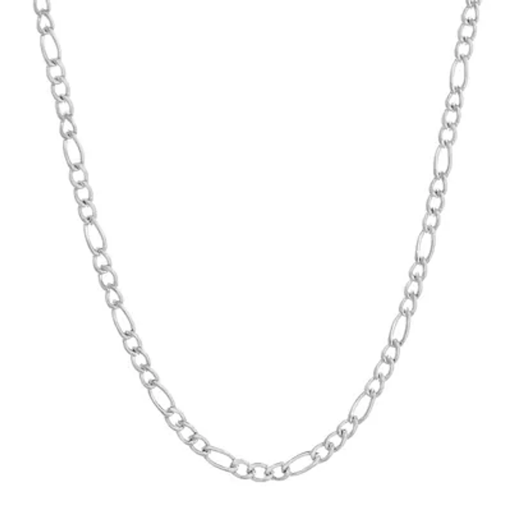 Mens Stainless Steel 30" 3mm Figaro Chain