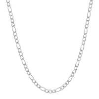 Mens Stainless Steel 30" 3mm Figaro Chain