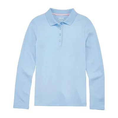 IZOD Little & Big Girls Long Sleeve Polo Shirt