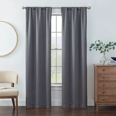 Eclipse Kerry Energy Saving Blackout Rod Pocket Set of 2 Curtain Panel