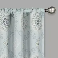 Eclipse Kerry Medallion Energy Saving Blackout Rod Pocket Set of 2 Curtain Panel