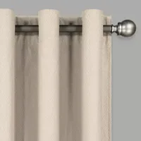 Eclipse Ambiance Chevron Draft Stopper Energy Saving 100% Blackout Grommet Top Single Curtain Panel