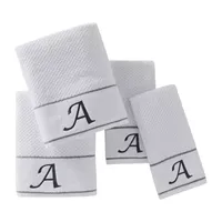 Saturday Knight Monogram 4-pc. Solid Bath Towel Set