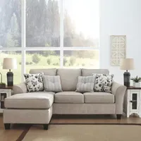 Signature Design by Ashley® Abney Curved Slope-Arm Sofa