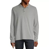 St. John's Bay Mens Classic Fit Long Sleeve Polo Shirt