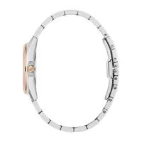 Bulova Surveyor Womens Diamond Accent Two Tone Stainless Steel Bracelet Watch 98p207