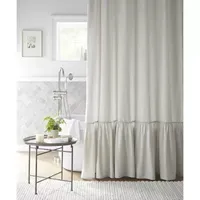 Linden Street Solid Ruffle Shower Curtain