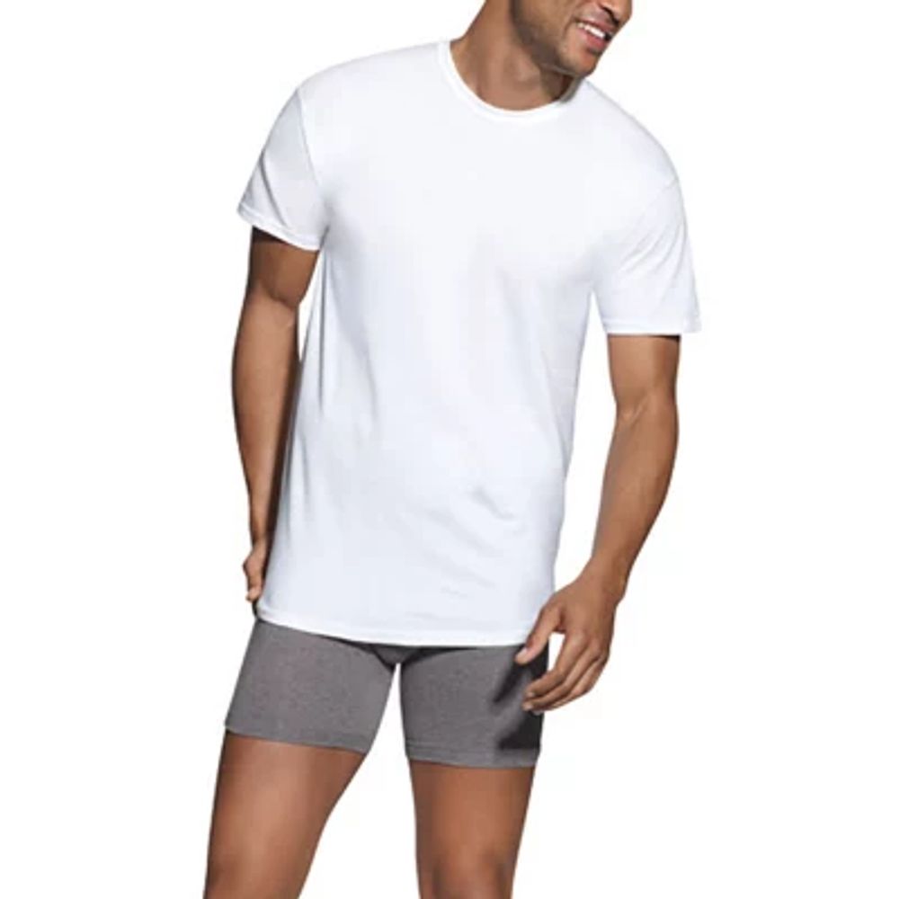 Hanes Ultimate Comfortblend Bonus Pack Mens 5 Short Sleeve V Neck Moisture  Wicking T-Shirt