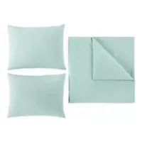 Home Expressions Cotton 3-pc. Solid Duvet Cover Set