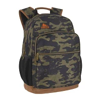 AD Sutton Kelty Camo Backpack with Faux Leather Trim