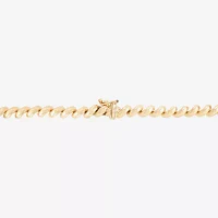 Womens Inch 10K Gold Link Necklace