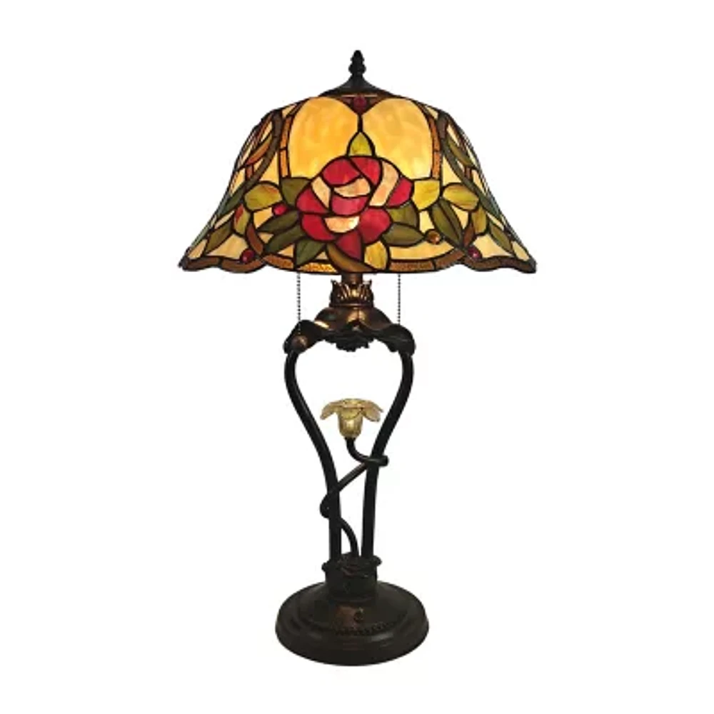 Dale Tiffany 26" Amber Claremont Table Lamp