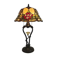 Dale Tiffany 26" Amber Claremont Table Lamp