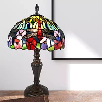 Dale Tiffany 20" Catalina Dragonfly Tiffany Table Lamp