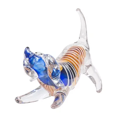 Dale Tiffany 8" Tucker Dog Art Glass Figurine