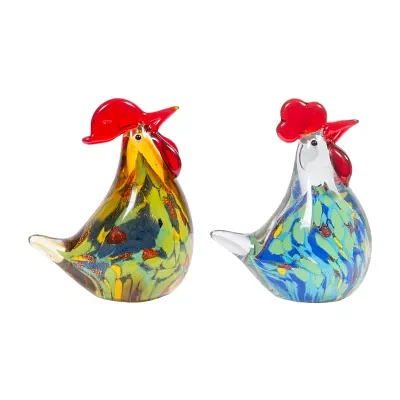 Dale Tiffany 6" Clarabelle Art Glass 2-pc. Figurine