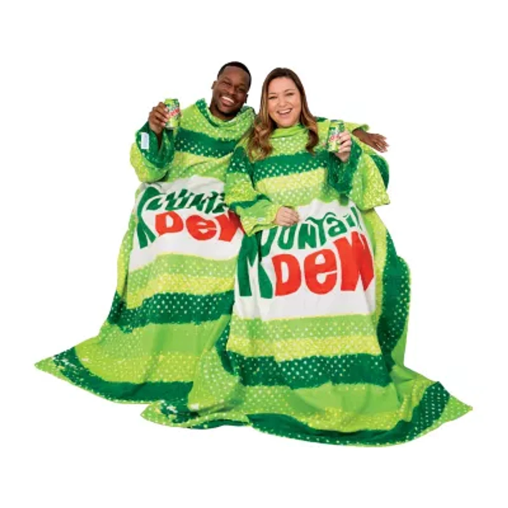 Snuggie MOUNTAIN DEW, The Original Wearable Blanket With Sleeves, Super Soft Fleece, Adult One Size, Green