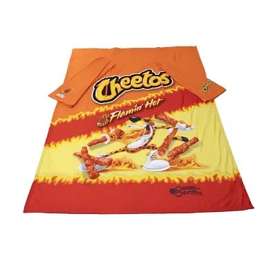 Snuggie FLAMIN HOT CHEETOS, The Original Wearable Blanket With Sleeves, Super Soft Fleece, Adult One Size, Orange