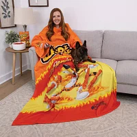 Snuggie FLAMIN HOT CHEETOS, The Original Wearable Blanket With Sleeves, Super Soft Fleece, Adult One Size, Orange