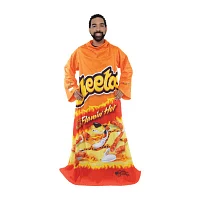 Snuggie FLAMIN HOT CHEETOS, The Original Wearable Blanket With Sleeves, Super Soft Fleece, Adult One Size, Orange