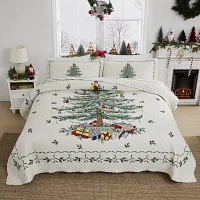 Spode Christmas Tree Reversible Quilt Set