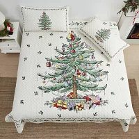 Spode Christmas Tree Reversible Quilt Set