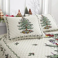 Spode Christmas Tree Reversible Quilt Set