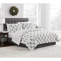 Brooklyn Loom Dotted Pines 3-pc. Reversible Quilt Set