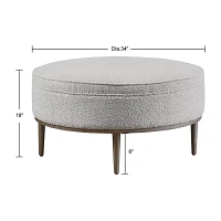 Madison Park Madrona Upholstered Ottoman