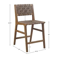 INK+IVY Oslo Counter Height Upholstered Bar Stool