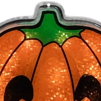 13'' Lighted Jack O' Lantern Pumpkin Halloween Window Silhouette Decoration