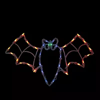 15'' Lighted Bat Halloween Window Silhouette Decoration