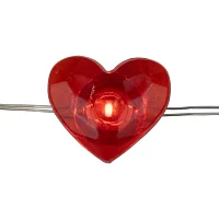 Northlight 6.25ft 20-Count Red Valentine'S Day Love And Heart Led Copper Wire String Lights